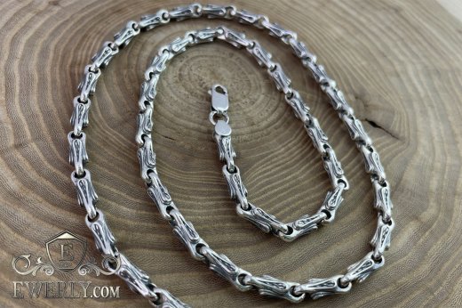 Author's chain of sterling silver 7 with blackening, фото